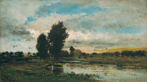 French River Scene, Charles Francois Daubigny